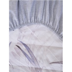 Постельное белье зима-лето из поплина с простыней на резинке - Ночная тишина