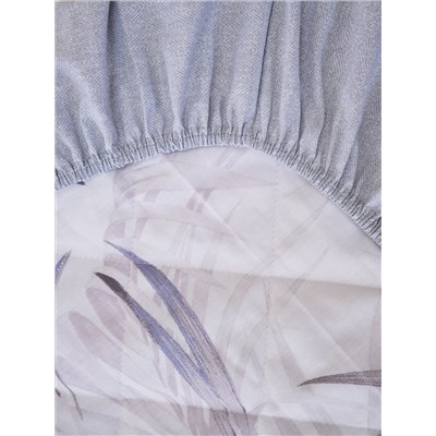 Постельное белье зима-лето из поплина с простыней на резинке - Ночная тишина