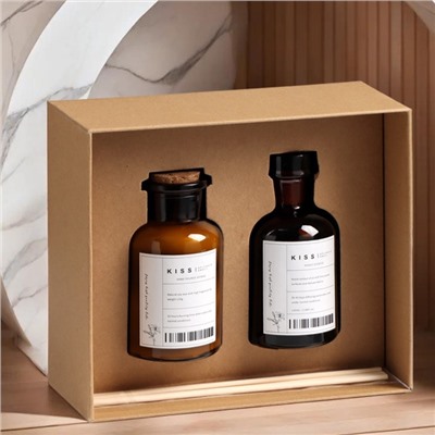 УЦЕНКА Набор подарочный: диффузор 120 мл, свеча аром., 120 г, Английская груша и фрезия