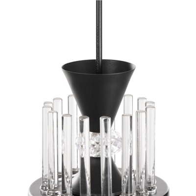 Подвес «Капель», 1×60 Вт Е27, черный