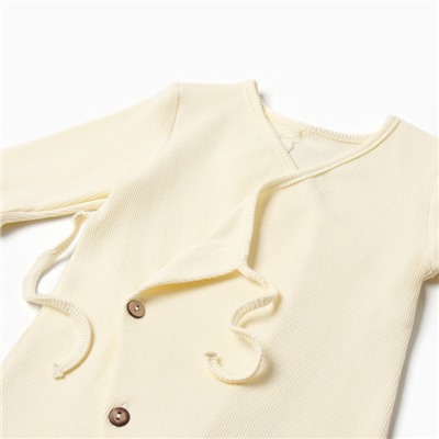 Комбинезон детский MINAKU: Basic Line BABY, рост 62-68 см, молочный