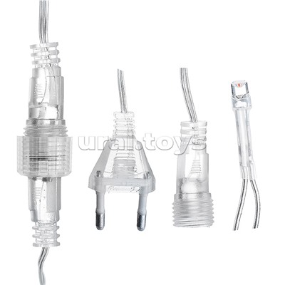 Электрогирлянда светодиодная 6*0,7м, 192 лампы, синий