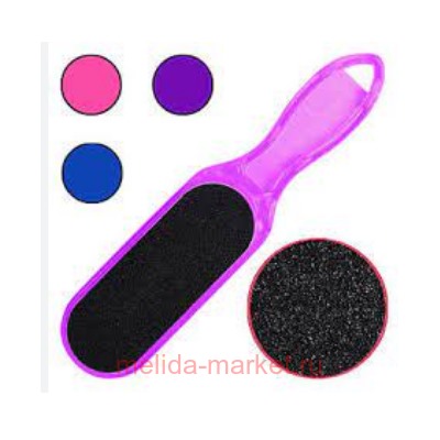 Терка для ног двухстонняя пластик цвета микс