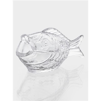Икорница «Рыба», 100 мл, 16.6×7.5×9.5 см, стекло, прозрачная