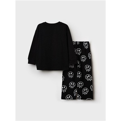 Комплект трикотажный для мальчиков: фуфайка (футболка с длинными рукавами), брюки