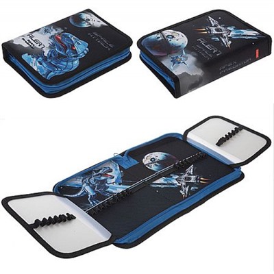 Пенал 2-х ств. 200х140 мм "Космический динозавр" с двумя откидными планками (093862) 74307 Хатбер