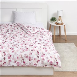 Пододеяльник 1.5-спальный «Экономь и Я. Эвкалипт», 147×210 см, розовый, бязь
