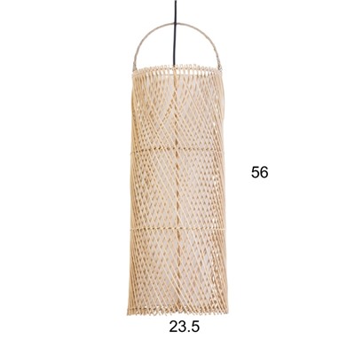 Светильник потолочный из ротанга «Вибава», 1×120 Вт, Е27, 20×20×55 см