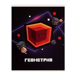 Тетрадь предметная, 36 листов в клетку, Calligrata «Пиксели. Геометрия»