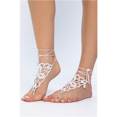 Барефуты Вязанные украшения на ноги LADY TAIGA, 1128128