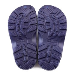 Сабо детские, цвет фиолетово-синий/серый, размер 34-35