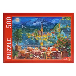 Пазлы 500 "Вечер у озера в Гальштате"