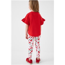 Комплект трикотажный для девочек: туника, брюки (легинсы) PLAYTODAY, 1242823