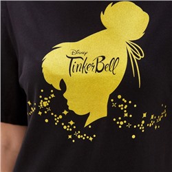 Футболка Tinker Bell Disney, размер 40, чёрная
