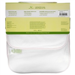 Green Sprouts, Stay Dry Burp Pads, White Set, 5 Pack