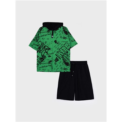 Комплект трикотажный для мальчиков: фуфайка (футболка), шорты