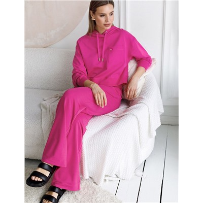 Свободные брюки из тонкого премиального футера с эластаном