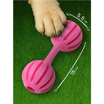 Игрушка жевательная «Силач», TPR, 15 см, розовая