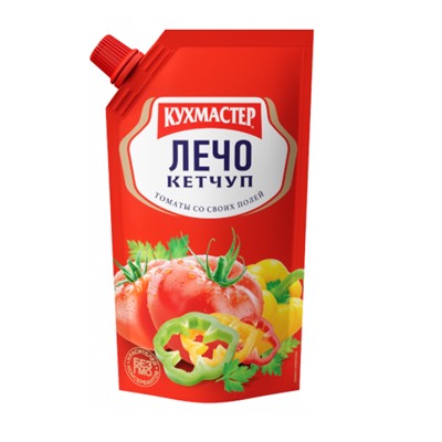 Кетчуп КУХМАСТЕР "Лечо", 350 г (дой-пак), Кетчуп «Лечо»