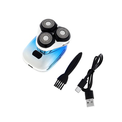 Электробритва LBR-10, 3 Вт, роторная, 3 головки, дисплей, от АКБ