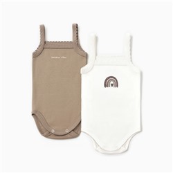 Комплект боди Крошка Я Rainbow 2 шт., рост 68-74 см