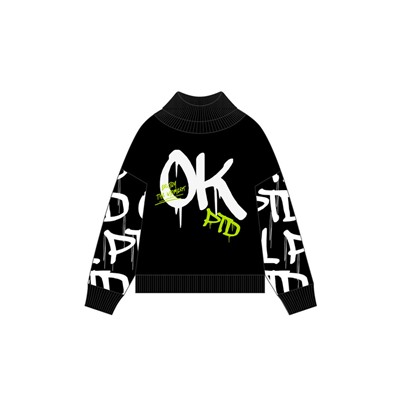 Свитер трикотажный для девочек