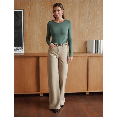 Брюки из эластичного микро-вельвета