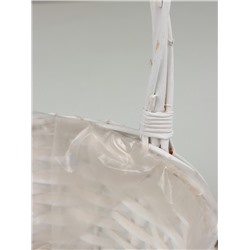 Корзина плетёная Decatur, ива, белый