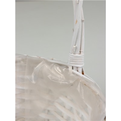 Корзина плетёная Decatur, ива, белый