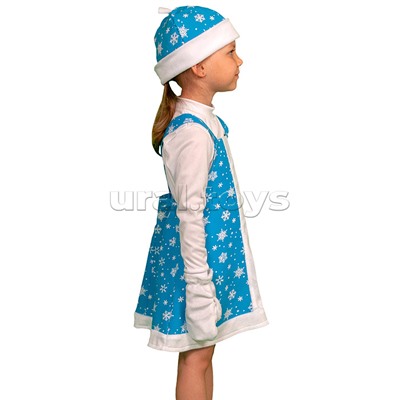 Изделие швейное "Набор карнавальный "Зимушка" ткань-плюш (3-6 лет, рост 98-116 см)