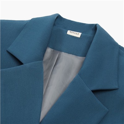 Пиджак женский MINAKU: Classic, цвет морская волна, размер 44