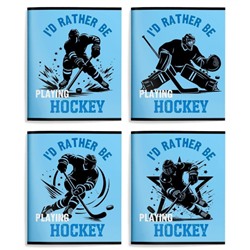 Тетрадь  48л клетка "ХОККЕЙНЫЙ ВЫПАД" ВД-лак ТОК48-ХВ SchoolФормат