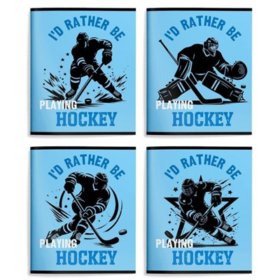 Тетрадь  48л клетка "ХОККЕЙНЫЙ ВЫПАД" ВД-лак ТОК48-ХВ SchoolФормат