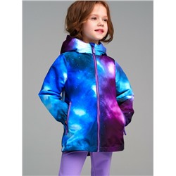 Куртка текстильная с полиуретановым покрытием для девочек (ветровка)