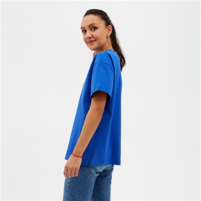 Футболка женская MINAKU OVERSIZE FIT, цвет электрик, размер 42