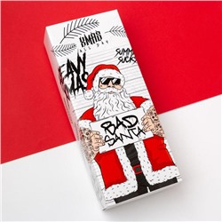 Носки мужские новогодние «Плохой Санта», набор 5 пар, размер 41-44