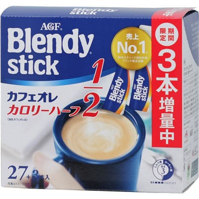 AGF. Blendy. 3 в 1 (низкокалорийный) карт.упаковка, 30 пак.