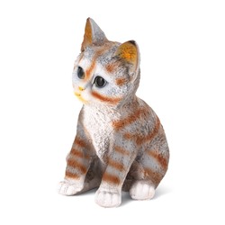 Садовая фигура из полистоуна «Полосатый Котёнок», 20×14×12 см
