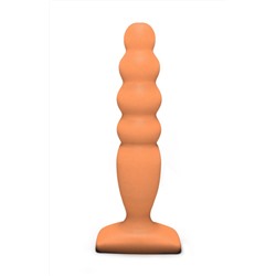 Телесный анальный стимулятор Large Bubble Plug - 14,5 см.