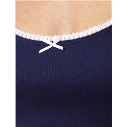 Сарафан на широких лямках с вырезом  из эластичного трикотажа кашкорсе