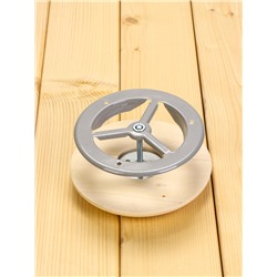 Вентиляционный клапан, липа, d=100 мм, металлическое основание, «Добропаровъ»