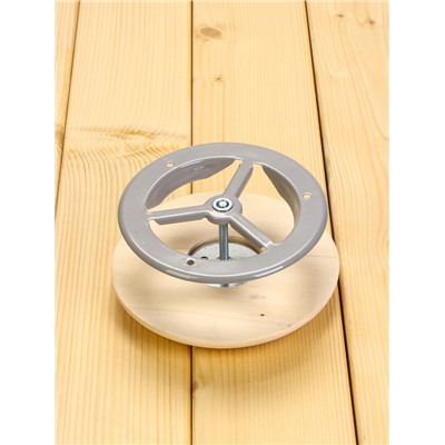 Вентиляционный клапан, липа, d=100 мм, металлическое основание, «Добропаровъ»