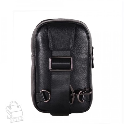 Рюкзак мужской кожаный 22-6158FH black Heanbag