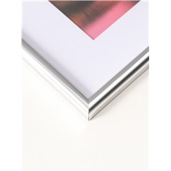 Фоторамка для фото 30×40 см, с паспарту 21×30 см, Vivo, серебро