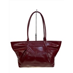 Женская сумка из натуральной кожи, цвет бордовый