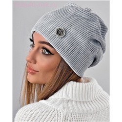 Велюр люрекс Роза Шапка (56-58)