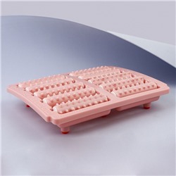 Массажёр «Барабаны», 26×21.5×5 см, 5 рядов, цвет розовый