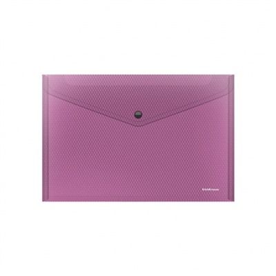 Папка с кнопкой  А4 180мкм 50314 Glossy Vivid полупрозрачная ассорти ErichKrause
