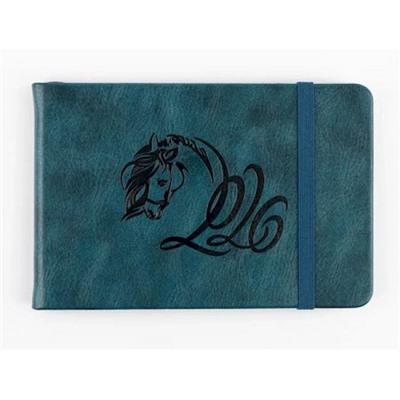 Планинг 2026 г. 160х105 мм 128 стр. "НЕАПОЛЬ" синий, на резинке 310103 Alpha-Trend