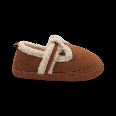 Тапочки-лоферы меховые К011-4 коричневые